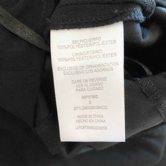 DYLAN GRAY BLACK SLEEVELESS BUTTON FRONT CROPPED WEDDING LEG JUMPSUIT - 2 - Picture 9 of 9